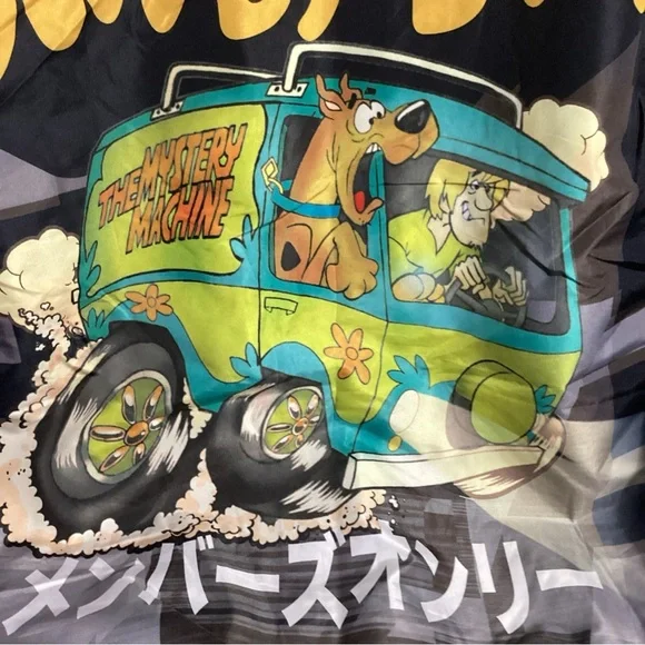 Members Only Scooby Doo Windbreaker Hooded Jacket Unisex Large Nickelodeon NWT - Picture 7 of 11